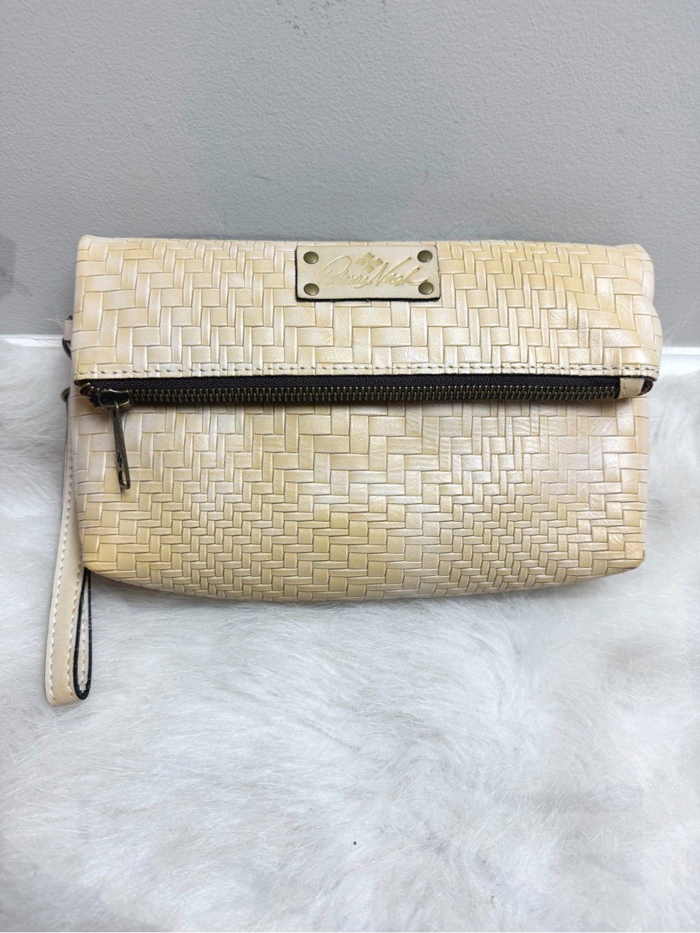 Patricia Nash Woven Foldover Wristlet Clutch